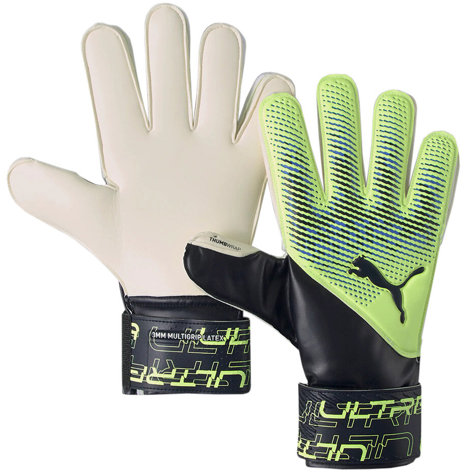 Puma Ultra Protect 3 RC vartininko pirštinės žaliai juodos 41819 01 цена и информация | Vartininko pirštinės | pigu.lt