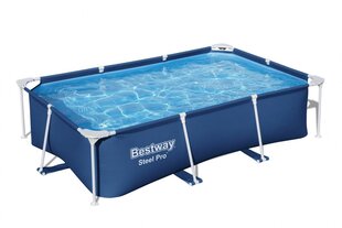 Бассейн с металлическим каркасом Steel Pro Bestway 221x150x43см, синий цвет цена и информация | Бассейны | pigu.lt