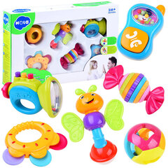 Barškučių-kramtukų rinkinys, 6 dalių kaina ir informacija | Žaislai kūdikiams | pigu.lt