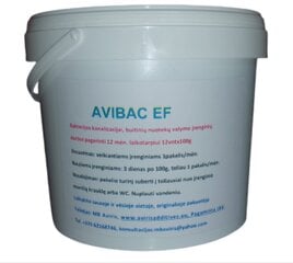 Бактерии AVIBAC EF для повышения производительности частных домашних биологических очистных сооружений. 12 месяцев упаковка. 12 шт.x 100г цена и информация | Микроорганизмы, бактерии | pigu.lt