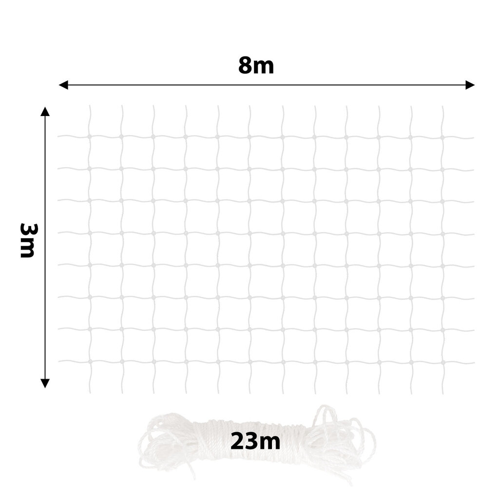 Lionto apsauginis tinklelis balkonams ir langams, 3x8 m цена и информация | Priežiūros priemonės gyvūnams | pigu.lt