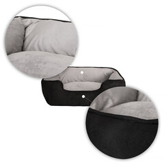 Лежак для питомца Lionto, серый/черный цвет цена и информация | Лежаки, домики | pigu.lt