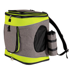 Транспортная сумка Lionto для собак или кошек, серо-зеленый цвет, 34x30x42 см цена и информация | Переноски, сумки | pigu.lt