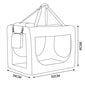 Lionto transportavimo krepšys šunims ar katėms, smėlio spalvos, 50x34x36 cm kaina ir informacija | Transportavimo narvai, krepšiai | pigu.lt