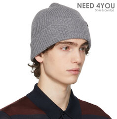 Vyriška kepurė Need 4You, pilka, merinosų vilna kaina ir informacija | Vyriški šalikai, kepurės, pirštinės | pigu.lt