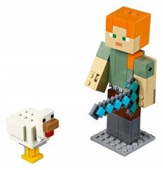LEGO MINECRAFT 21149 BigFig Alex su vištiena kaina ir informacija | Konstruktoriai ir kaladėlės | pigu.lt