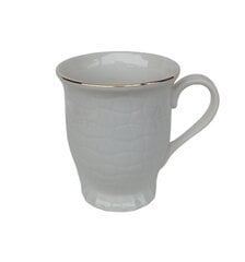 Keraminis puodelis Gabia, baltas, 250 ml kaina ir informacija | Originalūs puodeliai | pigu.lt