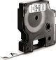 Laminuota juosta etikečių klijavimo aparatams Dymo D1 45013 LabelManager™ Balta 12 mm Juoda (1 vnt.) цена и информация | Spausdintuvų priedai | pigu.lt