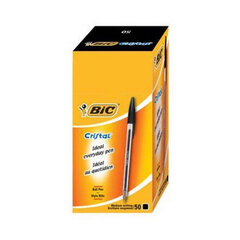 Gelinis rašiklis "Bic cristal original" 1.0 mm, juodas, 50 vnt. kaina ir informacija | Rašymo priemonės | pigu.lt