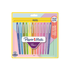 Flomasteriai PaperMate Flair Pastel 12, 0,7mm kaina ir informacija | Rašymo priemonės | pigu.lt