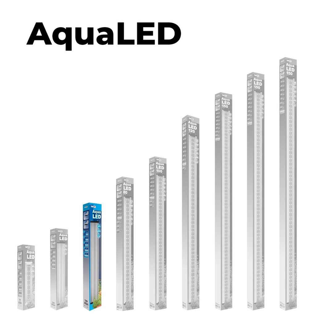 Akvariumo lempa Happet AquaLED LB15" 11W/36cm цена и информация | Akvariumai ir jų įranga | pigu.lt