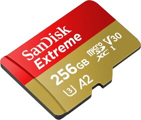 SanDisk Extreme microSDXC card for Mobile Gaming 256GB to 190MB/s & 130MB/s цена и информация | Карты памяти для фотоаппаратов, камер | pigu.lt