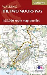 Two Moors Way Map Booklet: 1:25,000 OS Route Mapping цена и информация | Книги о питании и здоровом образе жизни | pigu.lt