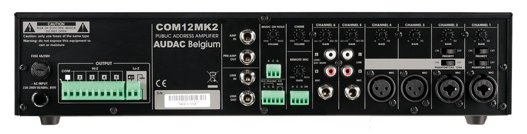 AUDAC COM12MK2 kaina ir informacija | Priedai muzikos instrumentams | pigu.lt