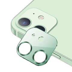 USAMS Camera Lens Glass iPhone 12 metal zielony|green BH703JTT04 (US-BH703) цена и информация | Защитные пленки для телефонов | pigu.lt