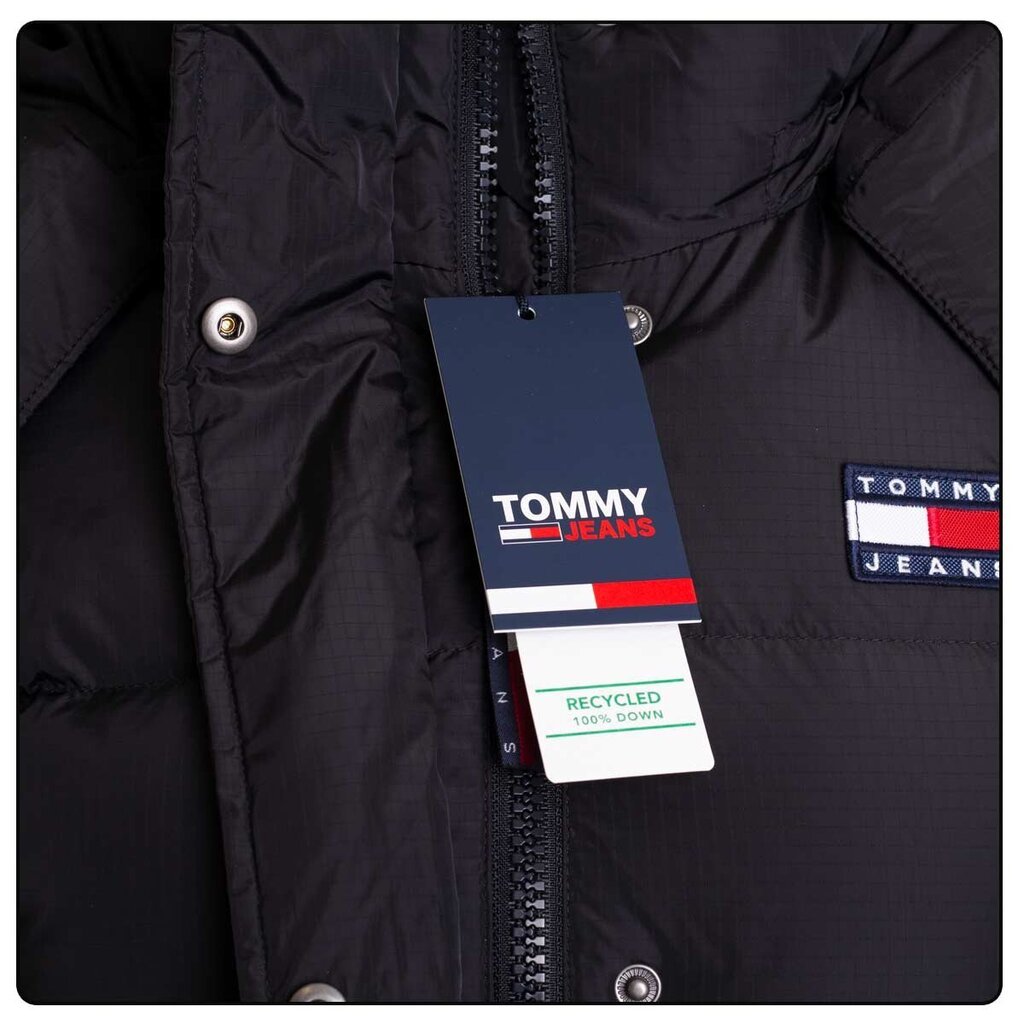 Paltas moterims Tommy Hilfiger, juodas цена и информация | Paltai moterims | pigu.lt