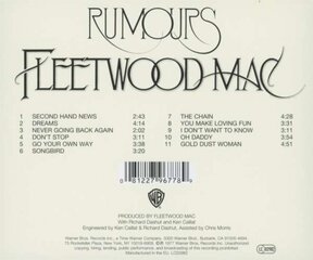 CD Fleetwood Mac Rumours CD kaina ir informacija | Vinilinės plokštelės, CD, DVD | pigu.lt