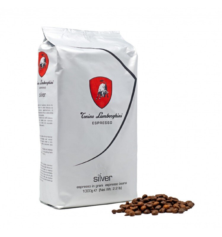 Lamborghini Silver kavos pupelės, 1 kg kaina ir informacija | Kava, kakava | pigu.lt