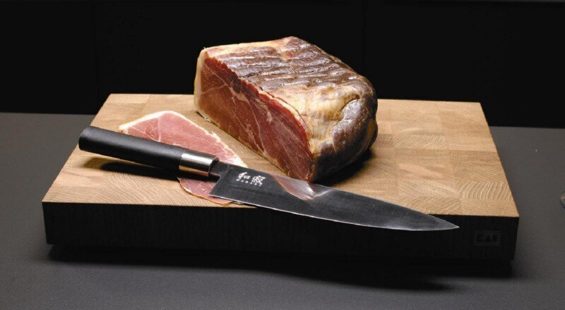 Kai wasabi black japoniško plieno peilis, 32.6 cm kaina ir informacija | Peiliai ir jų priedai | pigu.lt