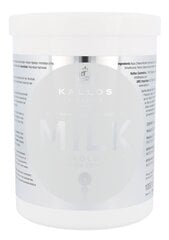 Маска для волос Kallos Cosmetics Milk, 1000 мл цена и информация | Средства для укрепления волос | pigu.lt