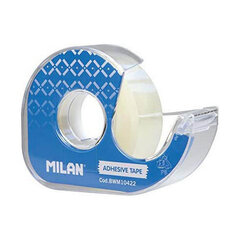 Клейкая лента Milan, прозрачная, 33 м, синяя цена и информация | Канцелярские товары | pigu.lt