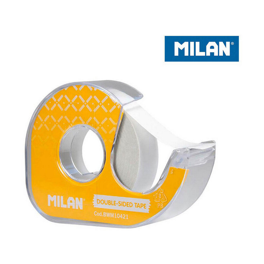 Lipni juosta Milan, 10 m, geltona, PVC kaina ir informacija | Kanceliarinės prekės | pigu.lt