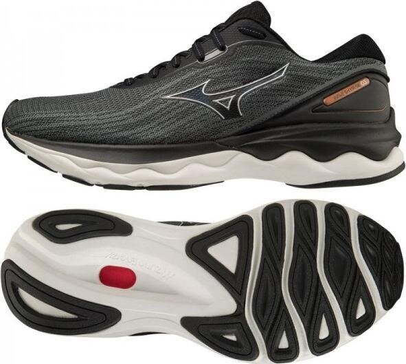 Bėgimo batai vyrams Mizuno, juodi цена и информация | Kedai vyrams | pigu.lt