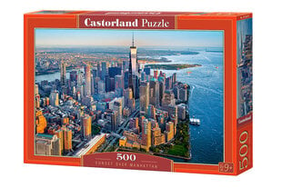 Dėlionė Castorland Sunset over Manhattan, 500 dalių kaina ir informacija | Dėlionės (puzzle) | pigu.lt