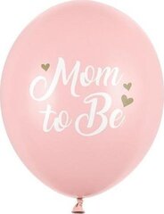 Воздушные шары 30 см "Mom to Be", пастельно-розовый, 6 шт цена и информация | Шарики | pigu.lt