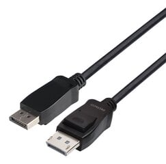 DELTACO DisplayPort cable, DP 1.4, 8K@60Hz, 2m, black kaina ir informacija | Deltaco Buitinė technika ir elektronika | pigu.lt