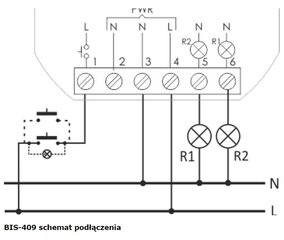 Nuoseklioji bistabili relė BIS-409 kaina ir informacija | Elektros jungikliai, rozetės | pigu.lt