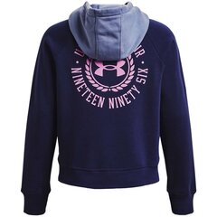 Свитер для женщин Under Armor Rival Fleece CB Hoodie W, синий цена и информация | Женские толстовки | pigu.lt