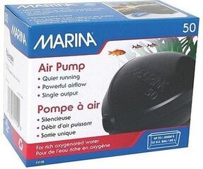 Oro pompa akvariumui, Marina 50, 50 l/h, 3,2 W kaina ir informacija | Akvariumai ir jų įranga | pigu.lt