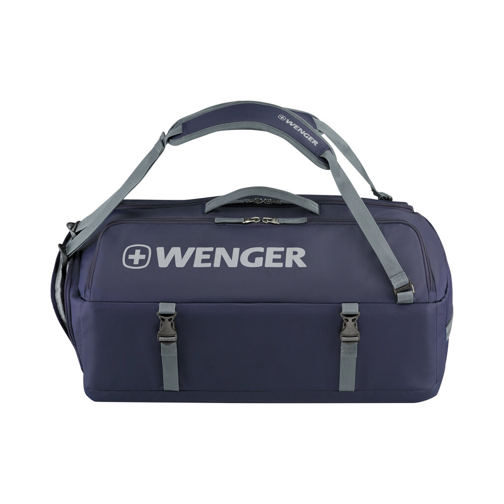 Sportinis krepšys Wenger, XC Hybrid 3-Way Carry Duffe 61L, tamsiai mėlynos spalvos kaina ir informacija | Kuprinės ir krepšiai | pigu.lt