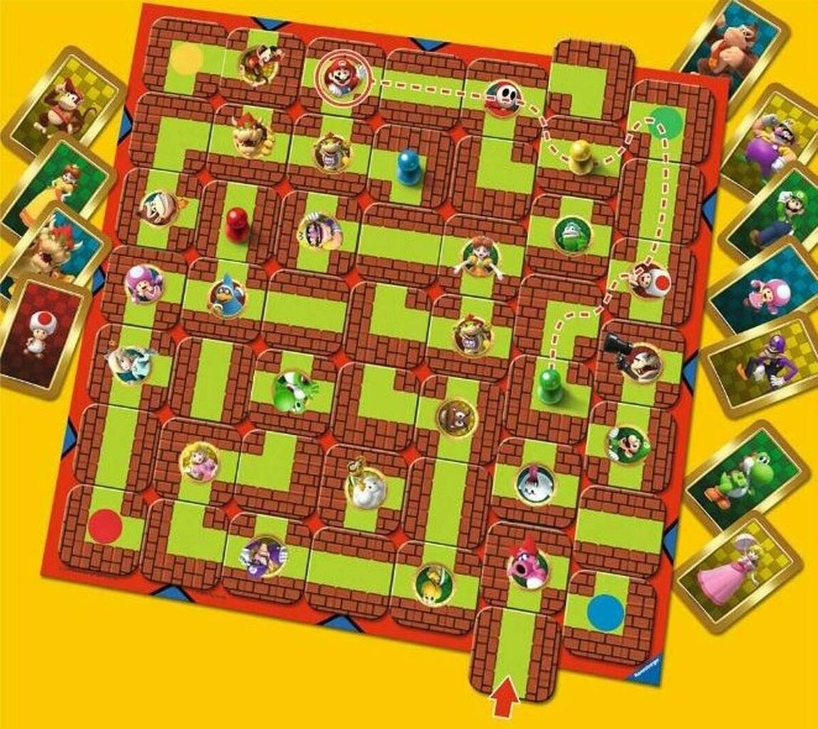 Stalo žaidimas labirintas Super Mario, Ravensburger PL,CS,HU,RO,SK kaina ir informacija | Stalo žaidimai, galvosūkiai | pigu.lt