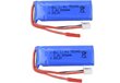 2 vnt. ličio baterijų 751845 7.4V 550mAh, skirtų Wltoys K969 K979 K979 K989 K999 P929 P939 didelio greičio nuotolinio valdymo automobilių priedams kaina ir informacija | Išmanioji technika ir priedai | pigu.lt