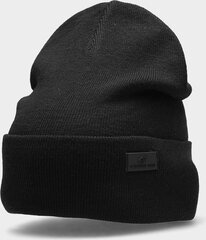 4F žieminė kepurė H4Z22-CAU00420S, juoda kaina ir informacija | Kepurės moterims | pigu.lt
