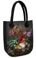Rankinė City Bouquet Black + kosmetinė цена и информация | Женские сумки | pigu.lt