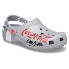 Тапочки для мужчин Crocs™ Classic Coca-Cola Light X, серый цена и информация | Мужские шлепанцы, босоножки | pigu.lt