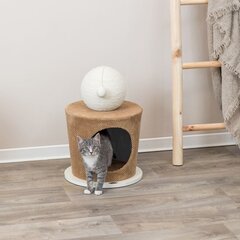 Когтеточка для кошек с домиком Trixie Cave, 36x50 см, коричневая цена и информация | Когтеточки | pigu.lt