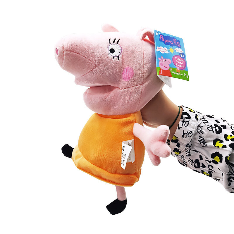 Peppa Pig mielas žaislas "Mamyte Pig" su garso efektais, 29cm kaina ir informacija | Minkšti (pliušiniai) žaislai | pigu.lt