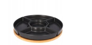Homla Basic servyravimo lėkštė, 30 cm, juoda kaina ir informacija | Indai, lėkštės, pietų servizai | pigu.lt
