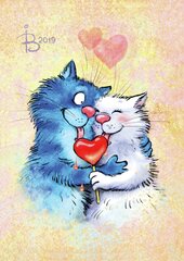 Алмазная мозаика Cats - Sharing happiness, 40x50 см цена и информация | Алмазная мозаика | pigu.lt