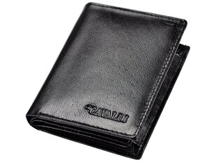 Odinė vyriška piniginė su RFID sistema Cavaldi, juodos spalvos kaina ir informacija | Vyriškos piniginės, kortelių dėklai | pigu.lt