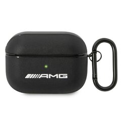 AMG AMAPSLWK AirPods Pro cover czarny|black Leather цена и информация | Аксессуары для наушников | pigu.lt