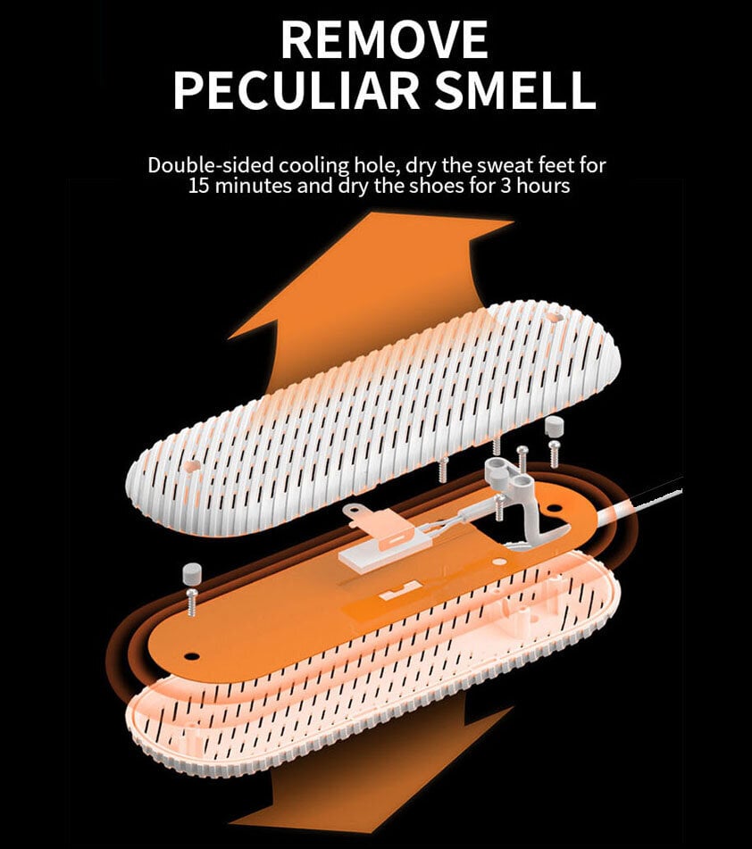 Elektrinis batų džiovintuvas su laikmačiu, baltas kaina ir informacija | Drabužių ir avalynės priežiūros priemonės | pigu.lt