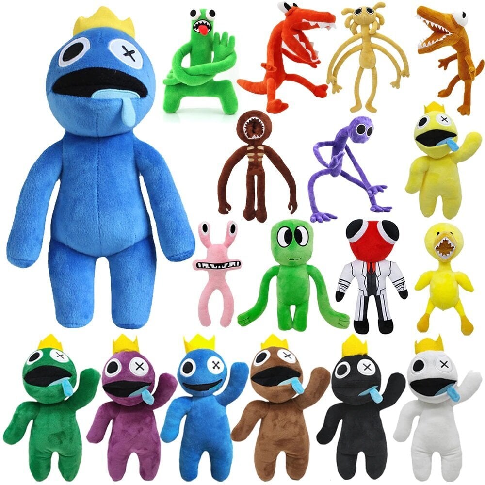 Minkštas pliušinis žaislas Rainbow friends, mėlynas-pakelta ranka, 30cm kaina ir informacija | Minkšti (pliušiniai) žaislai | pigu.lt