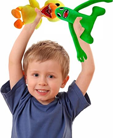 Minkštas pliušinis žaislas Rainbow friends, žaliasis ilgarankis, 30cm kaina ir informacija | Minkšti (pliušiniai) žaislai | pigu.lt