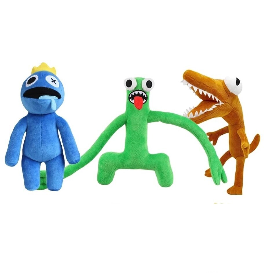 Minkštų pliušinių žaislų Rainbow friends komplektas, 3 draugai. kaina ir informacija | Minkšti (pliušiniai) žaislai | pigu.lt