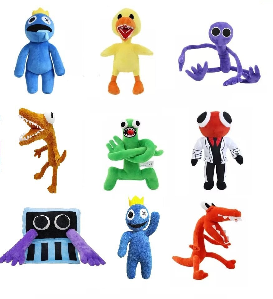 Minkštų pliušinių žaislų Rainbow friends komplektas, 9 draugai. kaina ir informacija | Minkšti (pliušiniai) žaislai | pigu.lt